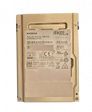 Toshiba KCD5DLUG3T84 | CD5 Series 3.84TB TLC PCI Express 3.0 x4 NVMe Read Intensive U.2 2.5-Inch Solid State Drive (SSD)