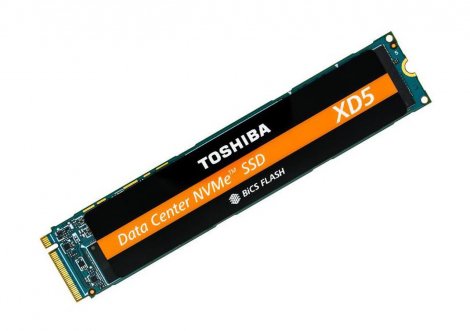 Toshiba KXD5YLN13T84 | XD5 Series 3.84TB TLC PCI Express 3.1 x4 NVMe Read Intensive M.2 22110 Solid State Drive (SSD)