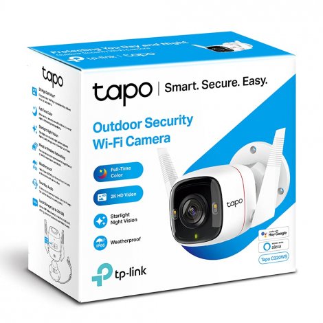 TP-Link Tapo C320WS | 2K QHD 1 x Ethernet Port Outdoor Security Wi-Fi Camera