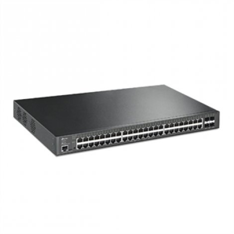 TP-Link TL-SG3452XP | JetStream 48 x Ports 1000Base-T PoE+ 4 x Port 10GE SFP+ L2+ Rack Mountable Managed Switch