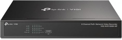 TP-Link VIGI NVR2008H-8MP-2TB | 8 Channel PoE+ Network Video Recorder Built in 2TB HDD