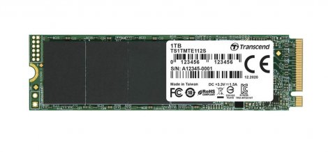 Transcend TS1TMTE112S | 112S 1TB PCI Express 3.0 x4 NVMe M.2 2280 Solid State Drive (SSD)