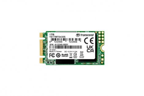 Transcend TS1TMTS430S | 430S 1TB TLC SATA 6Gb/s M.2 2242 Solid State Drive (SSD)