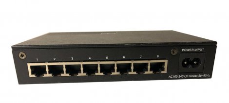 Transition Networks MIL-S800I | Transition 8-Ports 10/100Base-TX Micro Ethernet Switch with Internal Power Supply