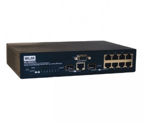 Transition Networks MIL-SM8002TG | Transition 10/100/1000 9-Ports SFP Gigabit Ethernet Switch