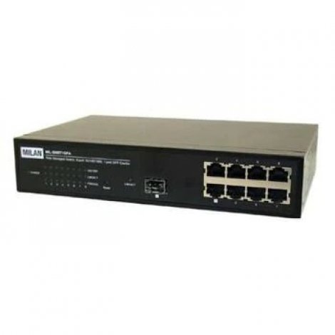 Transition Networks MIL-SM8TXAF2GPA-NA | Transition 10/100Base-TX 8-Ports PoE Switch (2) 10/100/1000 SFP Ports