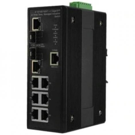 Transition Networks SISGM1040-262E-LRT | Transition IndMan 6 10/ 100/ 1000Base-T+ 2Gig/FE Combo Switch