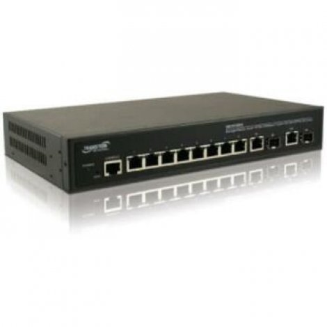 Transition Networks SM10T2DPA-NA | Transition SM10T2DPA Switch managed 8 x 10/100/1000 + 2 x combo Gigabit SFP desktop