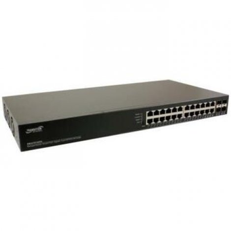Transition Networks SM24TAT4GPA-NA | Manage switch 24-Ports 10/100/1000Base-T PoE Plus W/4100/1000sfp/Rj-45
