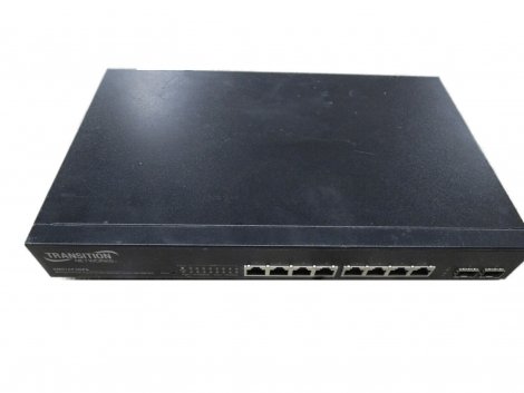 Transition Networks SM8TAF2DPA | Transition 8-Ports 10/100/1000Base-T + 2 (100/1000) Dual Speed SFP Ports Switch