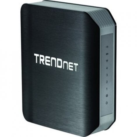 Trendnet TEW-812DRU | Wireless Router IEEE 802.11ac ISM Band UNII Band 1750Mbps Wireless Speed 4 x Network Port 1 x Broadband Port USB Desktop (Refurbish
