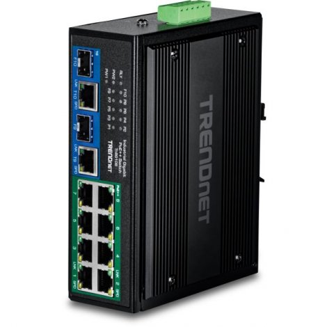 Trendnet TI-BG5091B | Industrial 8 x Ports 2.5GbE PoE++ 1 x Port 10GbE SFP+ DIN-Rail Switch (Version v1.0R)