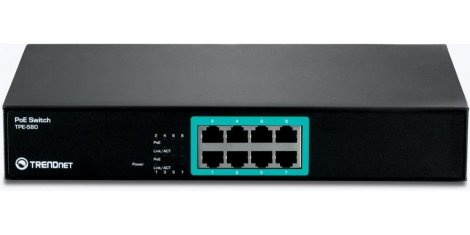 Trendnet TPE-S80-B2 | 8-Ports 10/100 Fast Ethernet PoE Switch