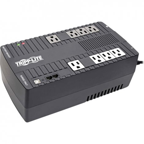Tripp Lite AVR550U | 550VA 300W LineInteractive UPS 8 NEMA 515R Outlets AVR 120V 50/60 Hz USB Desktop/Wall Mount