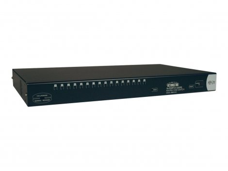 Tripp Lite B060-016-2 | 16-Ports CAT5 Matrix KVM Switch TAA Compliant Steel Housing 16 x 2 16 x RJ-45 Keyboard/Mouse/Video 1U Rack-mountable