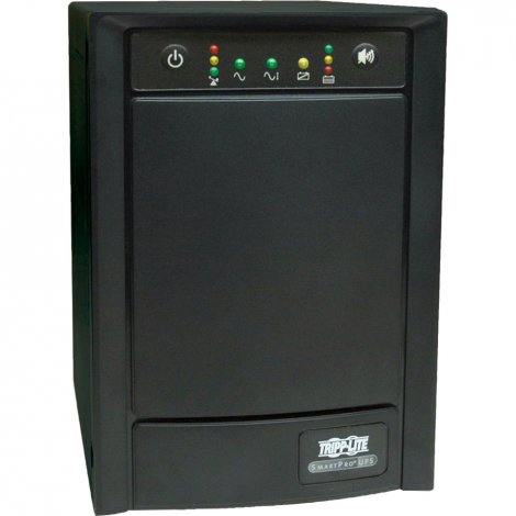 Tripp Lite SMART1500SLT | SmartPro 120V 1.5kVA 900W LineInteractive Sine Wave UPS Tower Network Card Options USB DB9 8 Outlets