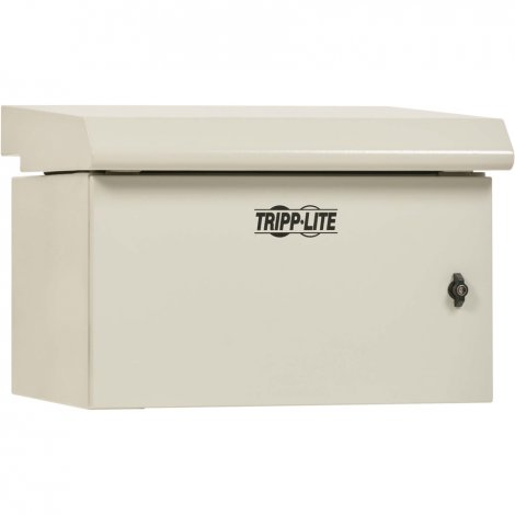 Tripp Lite SRN3RG6UDP | 6U SmartRack Industrial Enclosure NEMA 3R Wall Mount/ Metal Locking Fan With Thermal Switch 20.5-Inch Depth (Gray)