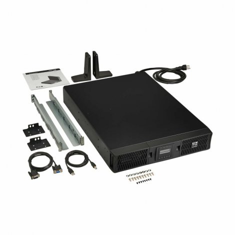 Tripp Lite SU2200RTXLCD2U | Series SmartOnline 2000VA 1800W 120V Double Conversion Sine Wave UPS 7 Outlets Extended Run Network Card Option LCD USB DB9 2U Rack/Tower