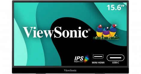 Viewsonic VX1655 | 15.6-inch 1920 x 1080 60Hz Portable IPS Monitor with 60W USB-C and mini HDMI