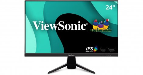 Viewsonic VX2467U | 24-inch 1920 x 1080 75Hz IPS Monitor with 65W USB-C and Stereo Speakers