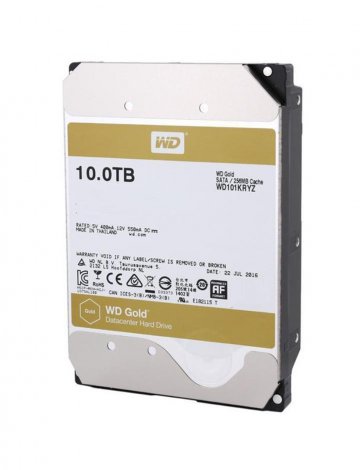 Western Digital WD101KRYZSP | Gold 10TB 7200RPM SATA 6Gbps 256MB Cache 3.5-inch Hard Drive
