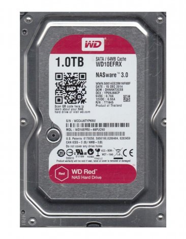 Western Digital WD10EFRX-68PJCNO | Red 1TB 5400RPM SATA 6Gbps 64MB Cache 3.5-inch Hard Drive
