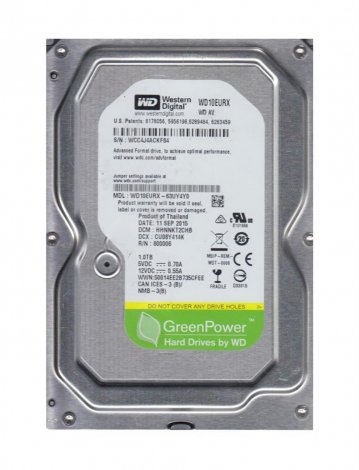 Western Digital WD10EURX-63UY4YO | AV-GP 1TB 5400RPM SATA 6Gbps 64MB Cache 3.5-inch Hard Drive