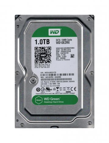 Western Digital WD10EZRX-OOA3KBO | Green 1TB 5400RPM SATA 6Gbps 64MB Cache 3.5-inch Hard Drive