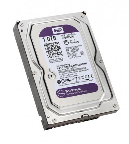 Western Digital WD10PURX-64E5EYO | Purple 1TB 5400RPM SATA 6Gbps 64MB Cache 3.5-inch Hard Drive