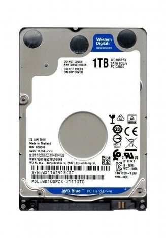 Western Digital WD10SPZX-21Z1OTO | Blue 1TB 5400RPM SATA 6Gbps 128MB Cache 2.5-inch Hard Drive