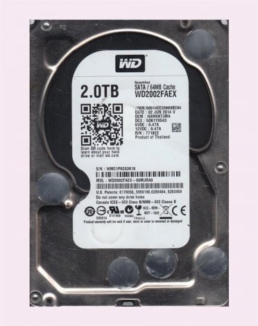 Western Digital WD2002FAEX-OOMJRAO | Caviar Black 2TB 7200RPM SATA 6Gbps 64MB Cache 3.5-inch Hard Drive