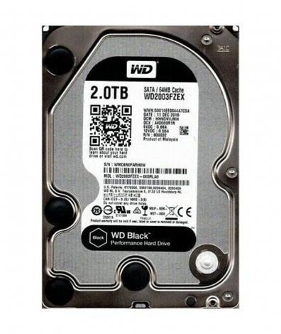 Western Digital WD2003FZEX-OOSRLAO | Black 2TB 7200RPM SATA 6Gbps 64MB Cache 3.5-inch Hard Drive