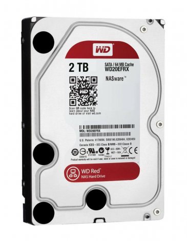 Western Digital WD20EFRX-68EUZNO | Red 2TB 5400RPM SATA 6Gbps 64MB Cache 3.5-inch Hard Drive