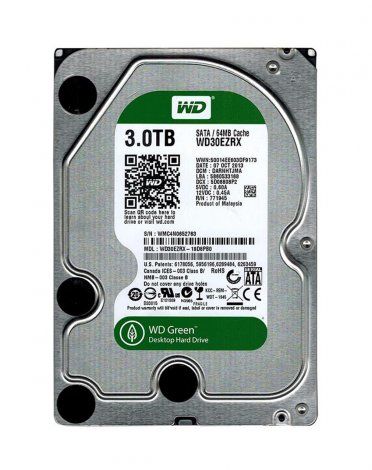 Western Digital WD20EZRX-19D8PBO | Green 2TB 5400RPM SATA 6Gbps 64MB Cache 3.5-inch Hard Drive