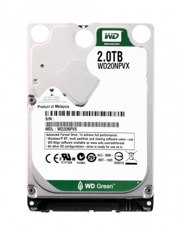 Western Digital WD20NPVX-11EA4T0 | Green 2TB 5400RPM SATA 6Gbps 8MB Cache 2.5-inch Hard Drive