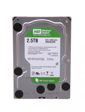 Western Digital WD25EZRX-00AZ6B0 | Caviar Green 2.5TB 5400RPM SATA 6Gbps 64MB Cache 3.5-inch Hard Drive