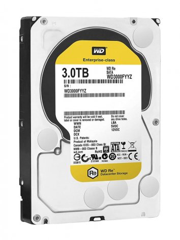Western Digital WD3000FYYZ-01UL1B3 | RE 3TB 7200RPM SATA 6Gbps 64MB Cache 3.5-inch Hard Drive