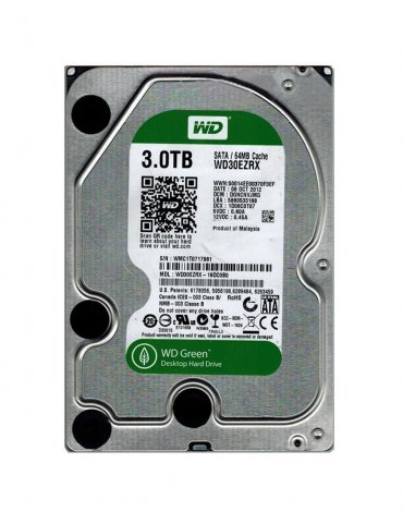 Western Digital WD30EZRX-19DCOBO | Caviar Green 3TB 5400RPM SATA 6Gbps 64MB Cache 3.5-inch Hard Drive