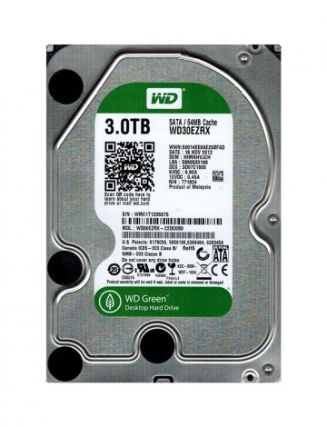 Western Digital WD30EZRX-22DCOBO | Caviar Green 3TB 5400RPM SATA 6Gbps 64MB Cache 3.5-inch Hard Drive