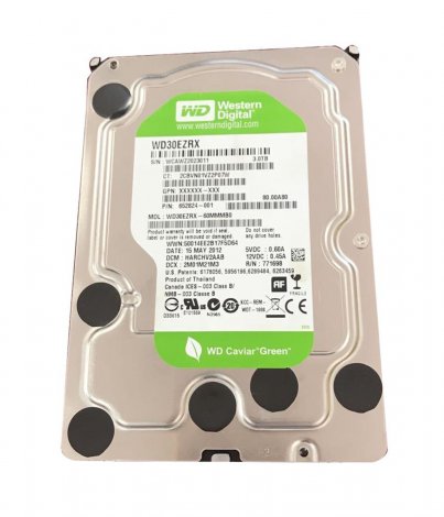 Western Digital WD30EZRX-6OMMMBO | Caviar Green 3TB 5400RPM SATA 6Gbps 64MB Cache 3.5-inch Hard Drive
