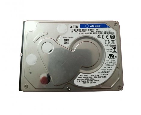 Western Digital WD30NPRZ-00YRMT0 | Blue 3TB 5400RPM SATA 6Gbps 64MB Cache 2.5-inch Hard Drive
