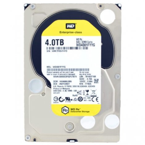 Western Digital WD4001FYYG-20PK | RE 4TB 7200RPM SAS 6Gbps 32MB Cache 3.5-inch Hard Drive (20-Pack)