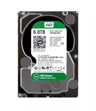 Western Digital WD60EZRX-11MVLB1 | Green 6TB 5400RPM SATA 6Gbps 64MB Cache 3.5-inch Hard Drive