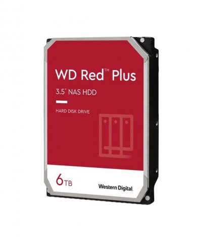 Western Digital WDBAVV0060HNC-WRSN | Red Plus 6TB 7200RPM SATA 6Gbps 3.5-inch Hard Drive