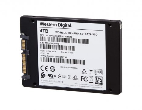 Western Digital WDBNCE0040PNC-WRSN | Blue 4TB TLC SATA 6Gbps 2.5-inch Solid State Drive (SSD)