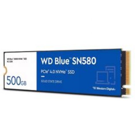Western Digital WDS500G3B0E-00CHF0 | Blue SN580 500GB PCIe NVMe 4.0 x4 M.2 2280 Solid State Drive (SSD)