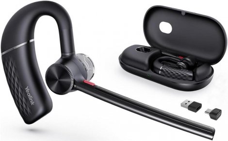 YeaLink 1208709 | BH71 Pro Bluetooth Headset with USB-C/A Dongle for Team and Zoom