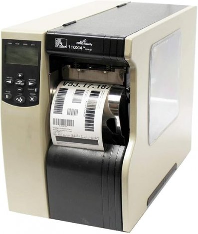 Zebra 112-801-00200 | 110XI4 203 Dpi USB, Ethernet, RS-232, Parallel Thermal Transfer RFID Barcode Printer