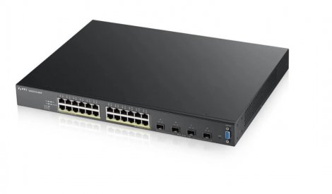 Zyxel 91-010-197001B | XG5-426 24-Port 10/100/1000 + 4 X Shared SFP Desktop Managed Layer 3 Switch