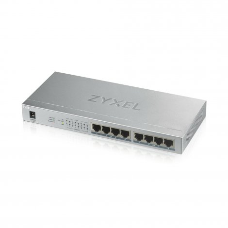 Zyxel GS1008HP-GB0101F | 8 x Ports PoE+ 1000Base-T L2 Unmanaged 1U R-M GE Network Switch